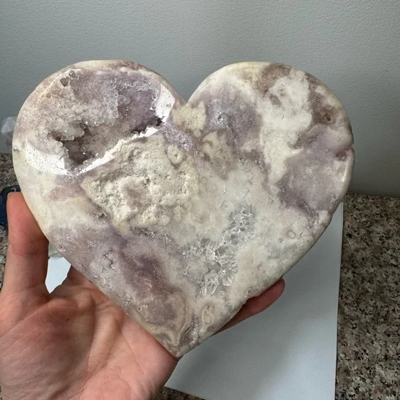 Pink Amethyst Heart